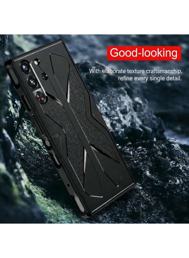 Foluu Case for Nubia Red Magic 10Pro/10Pro+ Anti-Scratches Shockproof, Protective Cases Compatible with ZTE Nubia Red Magic 10Pro/10Pro+,for Red Magic 10Pro/10Pro+ Back Cover, Prevents Fingerprints Anti-Scratches Shockproof Mobile Case（Black） - Image 3